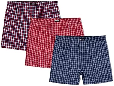 Snocks American Boxer pour homme 100 % coton Boxer 3 pièces