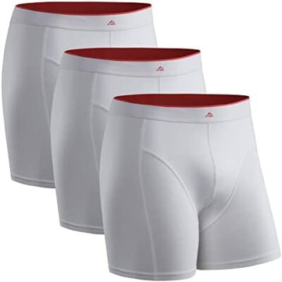 DANISH ENDURANCE Lot de 3 boxers en fibre de bambou, slips respirants ultra doux, homme