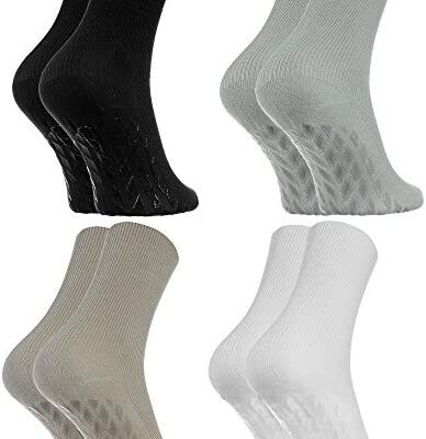 Chaussettes arc-en-ciel - Chaussettes diabétiques pour hommes pour femmes ABS anti-dérapant non élastique