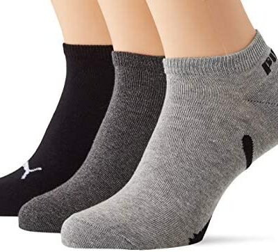 PUMA Lifestyle Lot de 3 paires de chaussettes d'entraînement unisexe Chaussettes unisexes