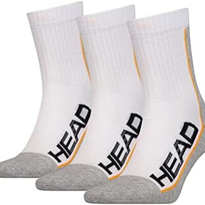 HEAD Chaussettes de tennis unisexes (paquet de 3)