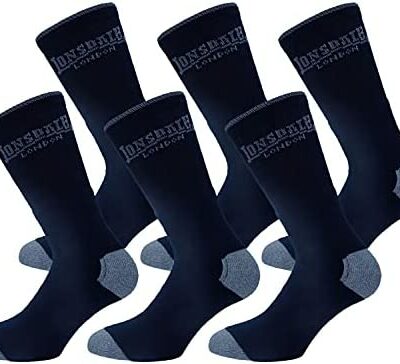 Lonsdale Lot de 6 paires de chaussettes de tennis courtes de haute qualité