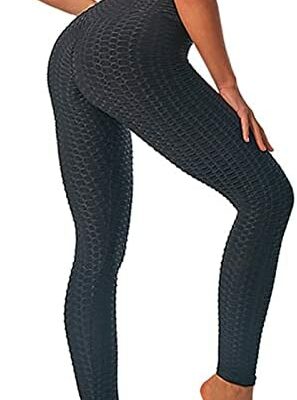 Merlvida Sport Leggings Damen High Waist, Anti Cellulite Push Up Leggings Blickdicht mit Bauchkontrolle - Weich Elastisch Yogahose Sporthose Damen, Slim Sportleggins Boom Booty Leggings für Damen