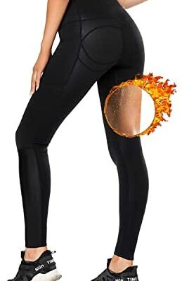 SCR-5500 Pantalon de survêtement pour femme, legging push-up anti-cellulite, legging gainant amincissant : transpiration plus de 5 fois, effet amincissant ventre plat, convient pour le jogging, le yoga, l'exercice et le fitness.