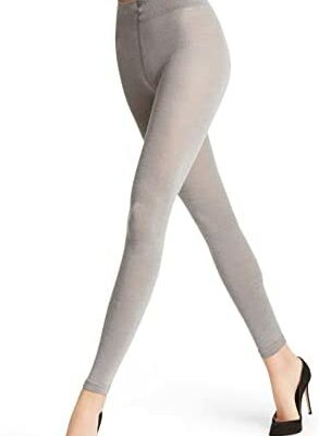 FALKE Softmerino Legging Femme Laine Mérinos Coton Noir Gris Plus de Couleurs Solide Opaque Épais Chaud Intérieur Peau Douce Taille Moyenne Hiver 1 Paire