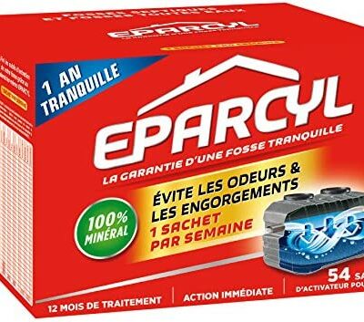 Eparmyl - Pack de 54 (traitement de 12 mois) Bioactivateur de fosse septique - Entretien de la fosse septique