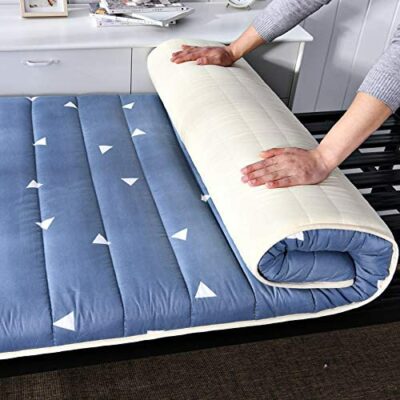 Tapis de sol ZUSFUL Matelas en mousse à mémoire de rebond lent pliable Matelas épais Tatami, 90x190cm