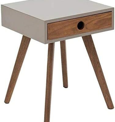 HHGO table basse canapé table d'appoint en bois portable moderne multifonctionnel table de chevet chambre côté nuit coin salon petit appartement table d'assise