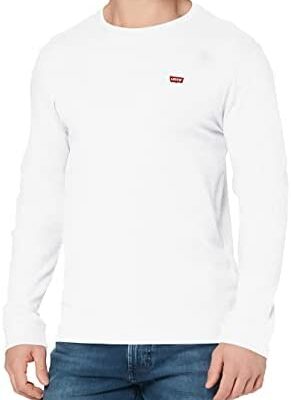 Levi's Original HM Tee Ls Cotton + Patch Wh T-shirt pour homme