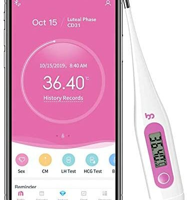 Thermomètre basal numérique FSGD, surveillez les cycles, la fertilité naturelle et la planification de la grossesse, surveillez les températures via l'application pour trouver les périodes de fertilité