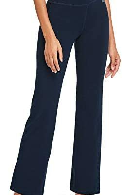 BALEAF Pantalon de yoga bootcut pour femme avec poches – Pantalon de survêtement fluide pour femme – Pantalon d'entraînement pour le ventre