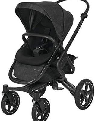 Bébé Confort Nova 4 Roues, Poussette Nouveau-né Tout Terrain, Confort, Naissance à 3,5 ans (0-15kg), Nomad Noir