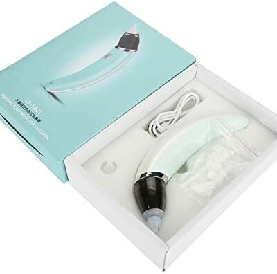 Aspirateur nasal pour bébé, nettoyeur de nez électrique pour bébé et dissolvant de cérumen avec 2 buses de morve réutilisables pour les nouveau-nés 5 réglages de vitesse