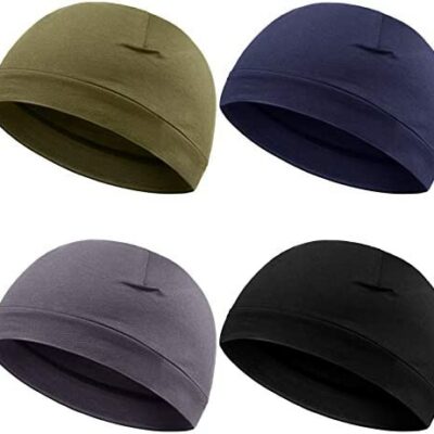 Syhood 4 crâne chapeau hommes doux coton bonnet bonnet de nuit extensible casque multifonctionnel doublé chapeaux hommes femmes