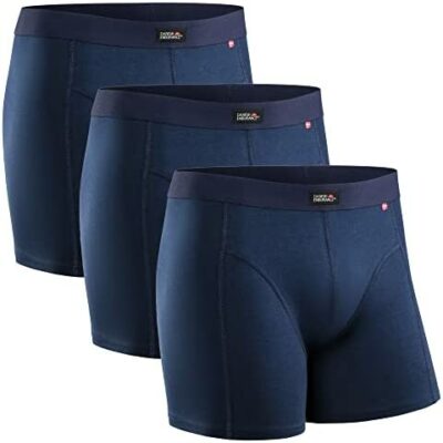 DANISH ENDURANCE Lot de 3 boxers en coton super doux pour homme, confortables et respirants