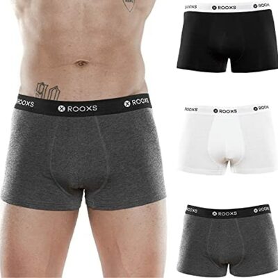 Rooxs Lot de 3 boxers pour homme 95 % coton pour homme