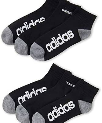 Adidas Climalite Lot de 6 paires de chaussettes de sport pour homme Tailles 39-40