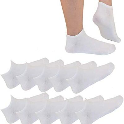 GUYU 10 Paires de Chaussettes Chaussettes de Sport Courtes Homme et Femme Socquettes en Coton