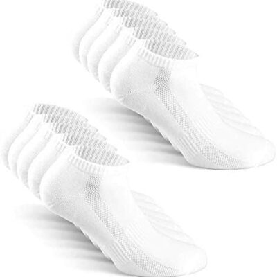 TUUHAW Chaussettes pour homme et femme 10 paires de chaussettes de sport en coton respirantes