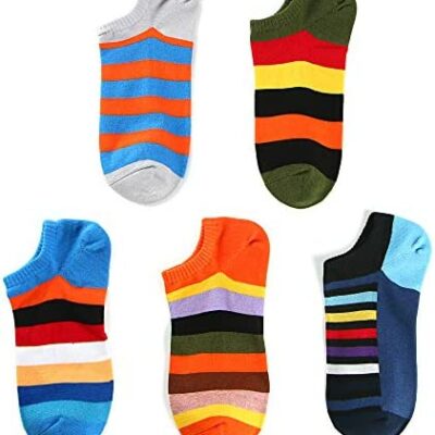 Ueither Fancy Socks Chaussettes amusantes en coton pour femme et homme Chaussettes colorées à la mode