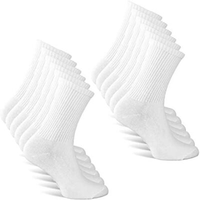 Chaussettes de tennis hautes classiques pour hommes et femmes (6 paires) Idéales pour les chaussettes de sport et de travail, chaussettes de course performantes 6P, la meilleure qualité est synonyme de longue durée