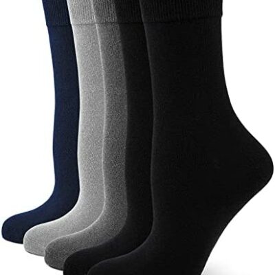 Chaussettes en coton QINCAO pour hommes et femmes 12 paires de chaussettes de sport pour hommes chaussettes classiques respirantes et confortables