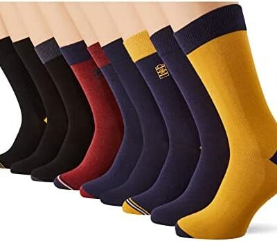 Serge Blanco Chaussettes hautes pour homme Chaussettes pour homme en coton confortables et durables (lot de 9)