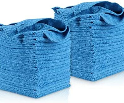 MASTERTOP Lot de 36 Chiffons en Microfibre 35 x 35 cm Lingettes Super Absorbantes Serviettes/Lingettes de Nettoyage Multifonctions Réutilisables pour Toutes les Surfaces Cuisine/Vaisselle/Maison/Maison/Voiture