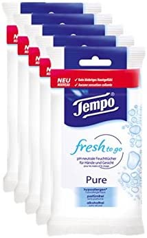 Tempo Fresh To Go Pure, paquet de 5 (5 x 10)