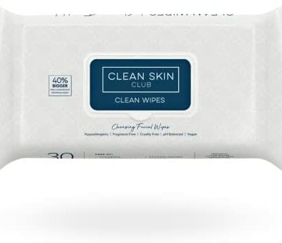 CLEAN SKIN CLUB XL Premium Lingettes pour le visage | Lingettes démaquillantes ultra hydratantes | 30 comptes | Lingettes nettoyantes pour le visage | Sans cruauté envers les animaux et végétalien | Sans OGM ni paraben (6 Pacl)