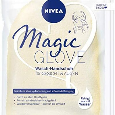 Gants nettoyants visage et yeux NIVEA Magic Glove pour nettoyer le visage sans gel ni savon, gants nettoyants pour nettoyer le visage et les yeux