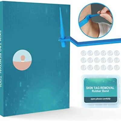 Skin Tag Remover, dispositif pour enlever les petites et moyennes étiquettes de peau, Mole Remover, livré avec 36 bandes et lingettes nettoyantes