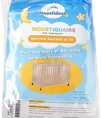 Mostidose Moustiquaire Non Imprégnée Spécial Berceau et Berceau