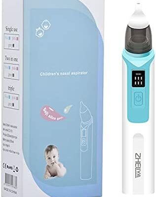 Baby Fly - Aspirateur nasal électrique | Aspirateur pour enfants avec 3 niveaux de puissance d'aspiration et 3 ventouses réutilisables | Fonction apaisante musicale | Baby Fly pour tous les âges à partir de 0 ans