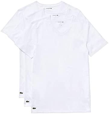 Lacoste Sous-Vêtements Homme TH3374, Monsieur Lot de 3, Lingerie, T-Shirt