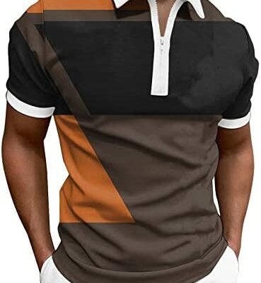 LAOFU polo homme été homme manches courtes imprimé T-shirt printemps et été grande taille golf T-shirt pas cher chic vacances rétro