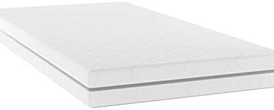 Bobby's Bedware SNOOZI Matelas orthopédique pour enfants | Convient comme matelas de berceau ou matelas | Avec fermeture éclair et couvercle lavable (70 x 140 cm)