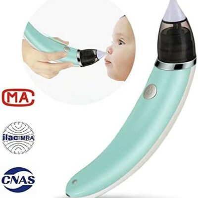 Aspirateur nasal électrique pour bébé Nettoyeur de morve nasale Aspirateur nasal Équipement de sécurité hygiénique pour nouveau-nés tout-petits (couleur : vert)