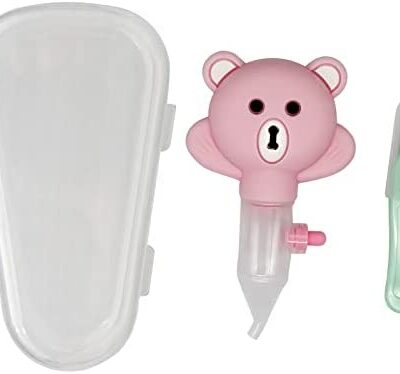 Aspirateur nasal pour bébé avec design anti-reflux - 1 clip Booger - 1 boîte de rangement portable - Nettoyant nasal pour bébé pour nouveau-né et nourrisson - GUUSUI