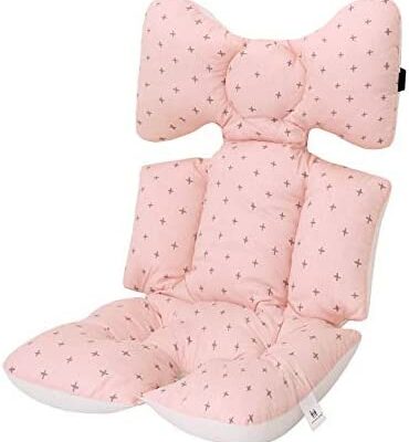 Coussin de siège réversible pour poussette matelas universel bébé soutien coton poussette coussin de décélération enfants filles garçons