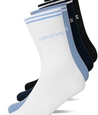 Snocks Lot de 4 paires de chaussettes Athleisure pour homme 35-50