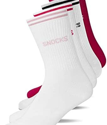 Snocks Lot de 4 paires de chaussettes Athleisure pour homme 35-50