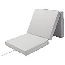 Detex Travel Matelas Pliant Confort Matelas Supplémentaire Pliant Futon Lit Pliant Pouf avec Housse 