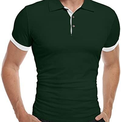 KUYIGO Polo pour homme à manches longues et à manches courtes Sweat Tennis Golf T-shirt basique S-XXL