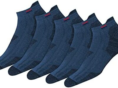 NAVYSPORT Chaussettes de Sport Homme et Femme - Lot de 5 Chaussettes Courtes Basses Coton Unisexe Confort Pads