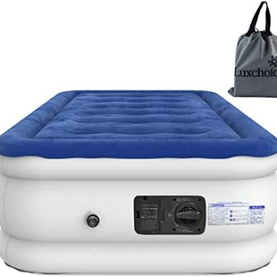 Lit pneumatique électrique 2 personnes matelas pneumatique automatique avec gonfleur intégré fois 1 personne lit d'appoint pratique, de haute qualité pour les voyages intérieurs et extérieurs