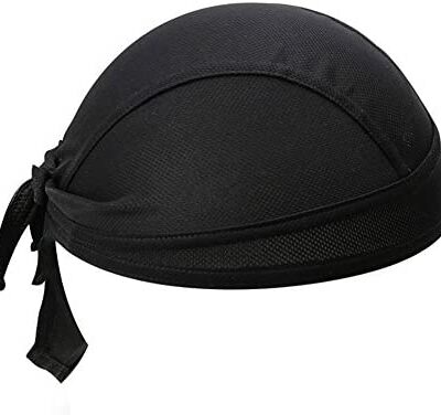 Homme Femme Bandana Cyclisme Des sports Absorption de la sueur Réglable Chapeau Echarpe Vélo Moto Casque de VTT Casque de protection Tête Séchage rapide Anti-UV Pirate Chapeau Alpinisme Randonnée De plein air Respirable