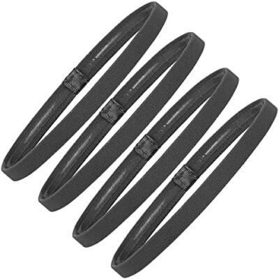 Sibba Lot de 4 bandeaux de sport élastiques antidérapants en silicone pour entraînement physique et football