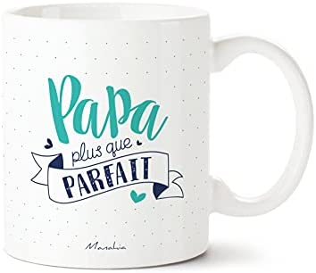 Tasse papa - Pas seulement papa parfait | Avec boîte-cadeau | Photo haute résolution | CLIPARTO Manasseh | Imprimé en France | Fête des pères, cadeau papa, tasse papa