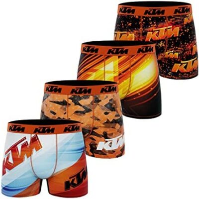 Boxer Homme Anti-Rides, Boxer Homme, Multi-Sport, Confort et Maintien Antidérapant (Lot de 4)